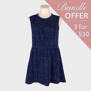 Topshop Paisley Hi-Lo Sleeveless Dress